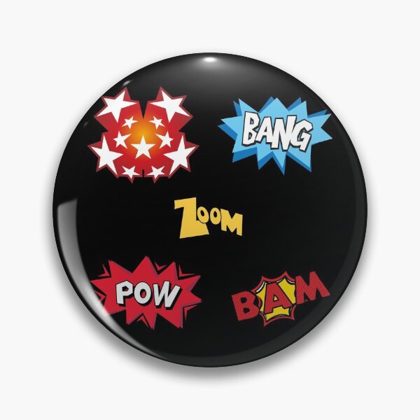 Artikelvorschau, Superhelden Comic Book Bang Pow Zoom Bam Bubbles Sticker Pack entworfen und verkauft von orionlodubyal.