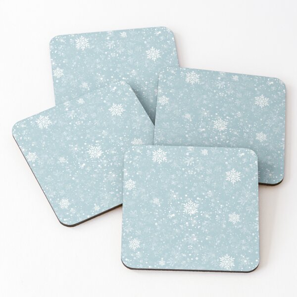 Item preview, blue christmas snowflakes designed and sold by Gossip Rag.