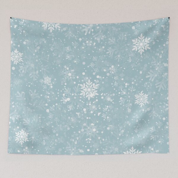 Item preview, blue christmas snowflakes designed and sold by Gossip Rag.
