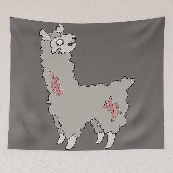 Item preview, Cute Zombie Llama // Funny Halloween Animals designed and sold by SLAG-Creative.