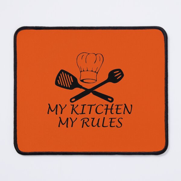 Item preview, My Kitchen My Rules Funny Kitchen Quote designed and sold by DesignHouse07.