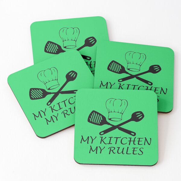 Item preview, My Kitchen My Rules Funny Kitchen Quote designed and sold by DesignHouse07.