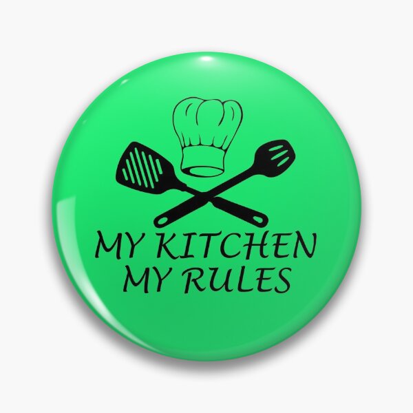 Item preview, My Kitchen My Rules Funny Kitchen Quote designed and sold by DesignHouse07.