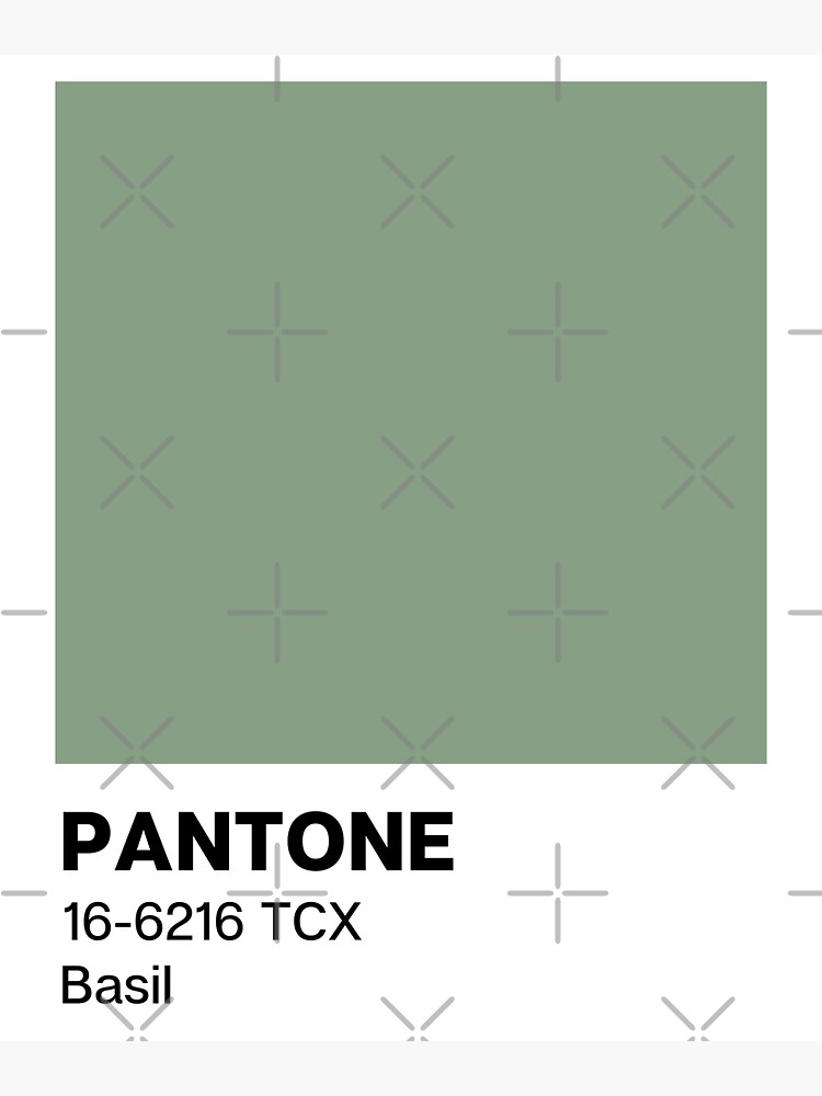 "Pantone Basil" Sticker for Sale by piastrelli Redbubble