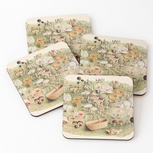 Item preview, Wild Mushrooms Vintage Cottagecore Illustration designed and sold by MagicStrawberry.