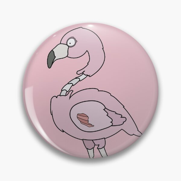 Item preview, Cute Zombie Pink Flamingo // Funny Halloween Animals designed and sold by SLAG-Creative.