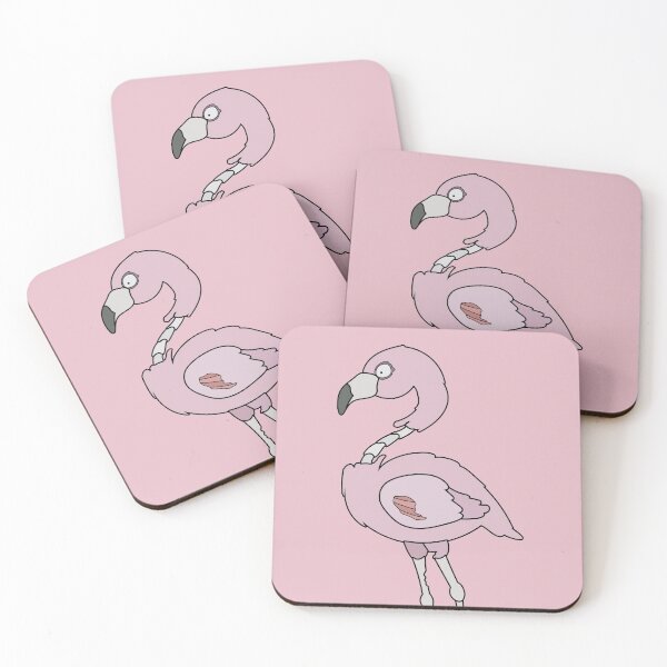 Item preview, Cute Zombie Pink Flamingo // Funny Halloween Animals designed and sold by SLAG-Creative.