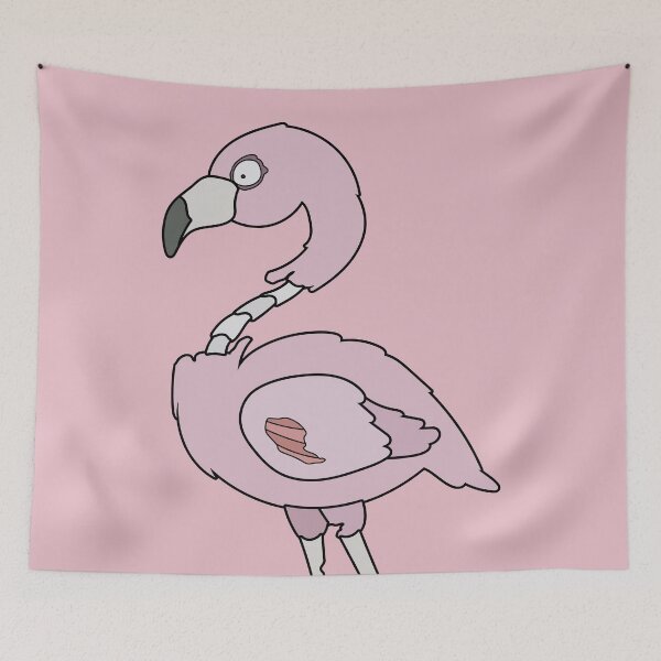 Item preview, Cute Zombie Pink Flamingo // Funny Halloween Animals designed and sold by SLAG-Creative.