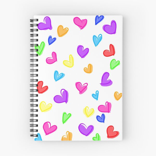 Item preview, Rainbow hearts pattern designed and sold by laceystreams-shop.