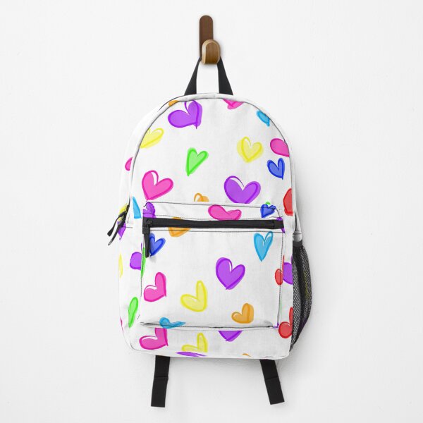 Item preview, Rainbow hearts pattern designed and sold by laceystreams-shop.