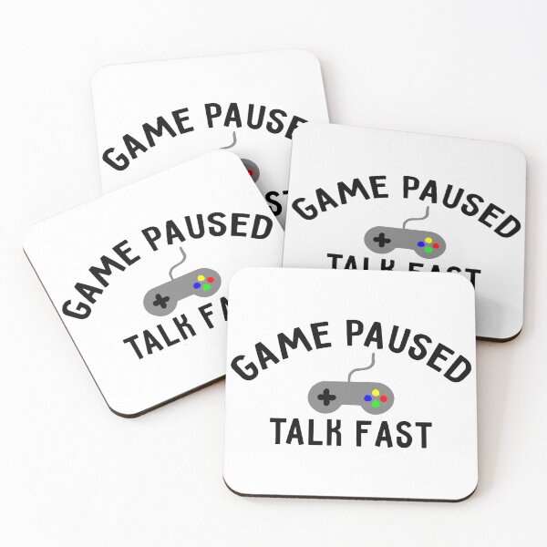 Item preview, game paused talk fast designed and sold by roxy7388.