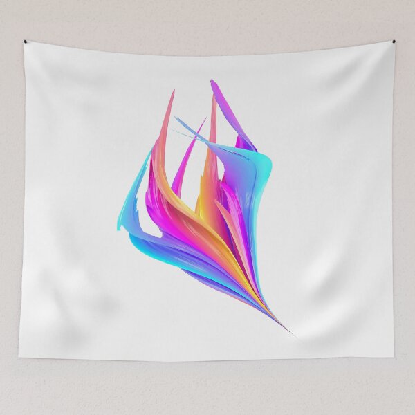 Item preview, Multicolored abstract twisted brush stroke. Bright curl, artistic spiral. designed and sold by tatkhagata.