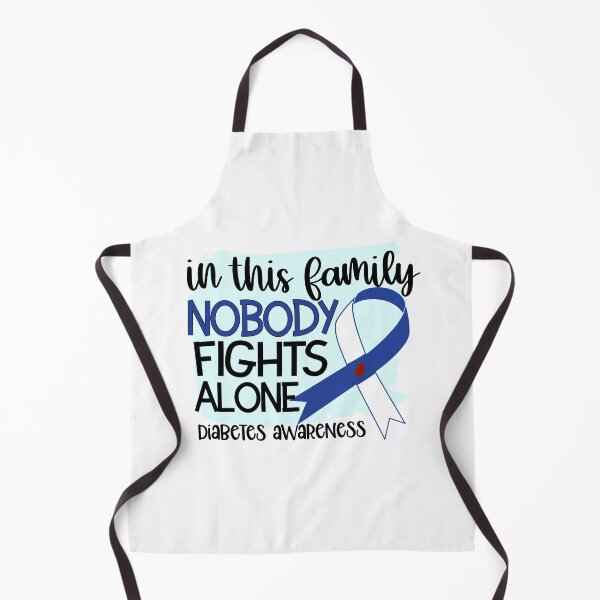 Item preview, In This Family Nobody Fights Alone Diabetes Awareness designed and sold by mymysterycloset.