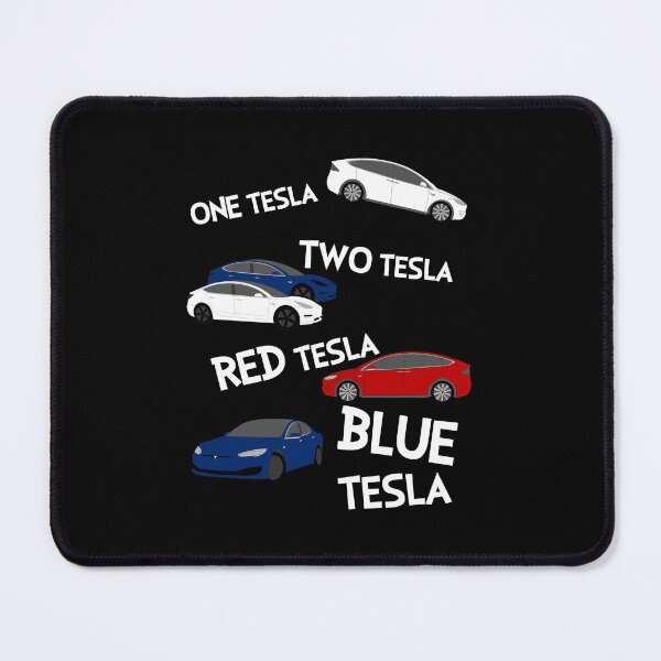 Item preview, One Two Red Blue Tesla designed and sold by karyann.