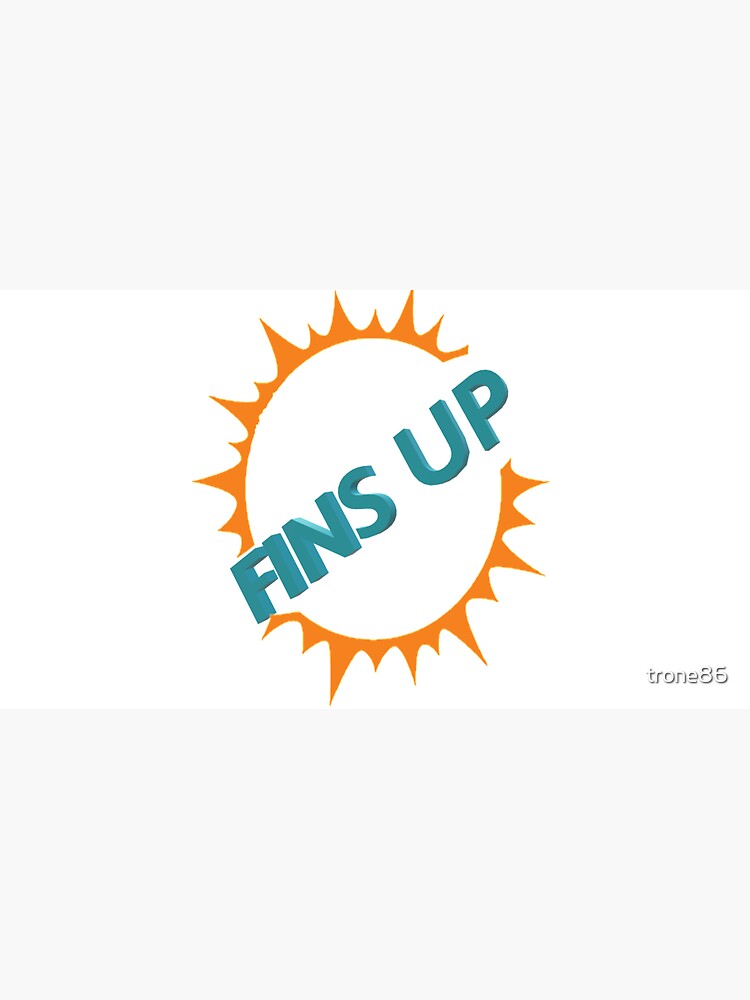 Fins Up, Miami Football Sticker for Sale by FanSwagUnltd