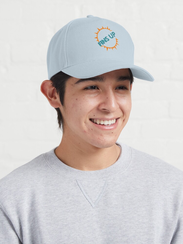 Fins Up Hat Embroidered Fins Up Dolphins Baseball Cap Miami