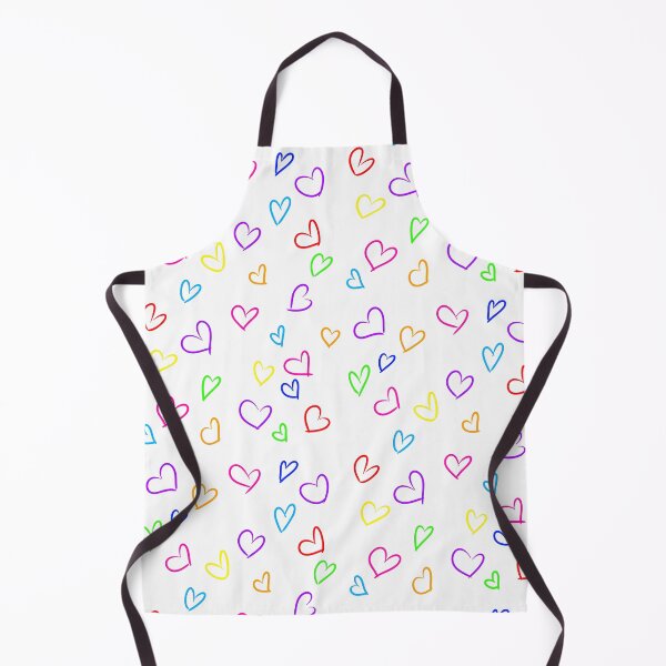 Item preview, Rainbow heart outline pattern designed and sold by laceystreams-shop.