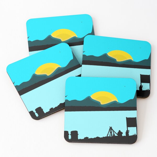 Item preview, sunset near mountains and river designed and sold by Nadey.