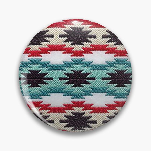 Item preview, Southwestern Blanket Design, Navajo Blanket, Turquoise red black white pattern, tom keys designed and sold by Nostrathomas66.