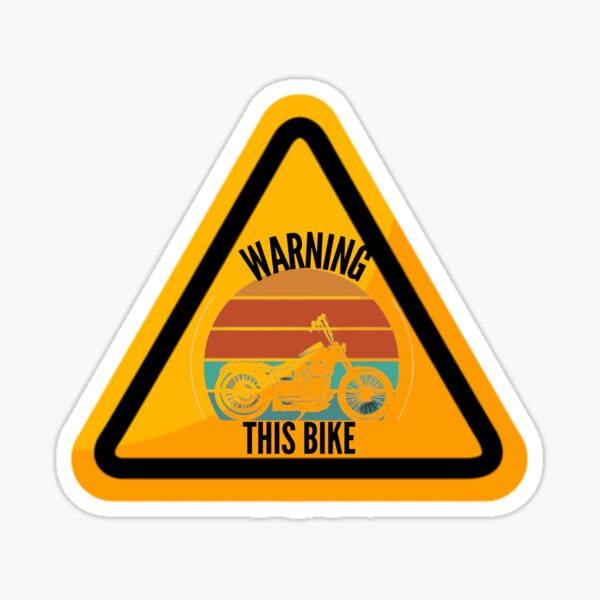 bike warning stickers