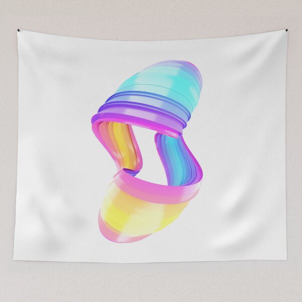 Item preview, Multicolored abstract twisted brush stroke. Bright curl, artistic spiral. designed and sold by tatkhagata.