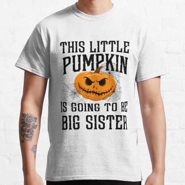 This little pumpkin is going to be a BIG SISTERBROTHER appliqued shirt