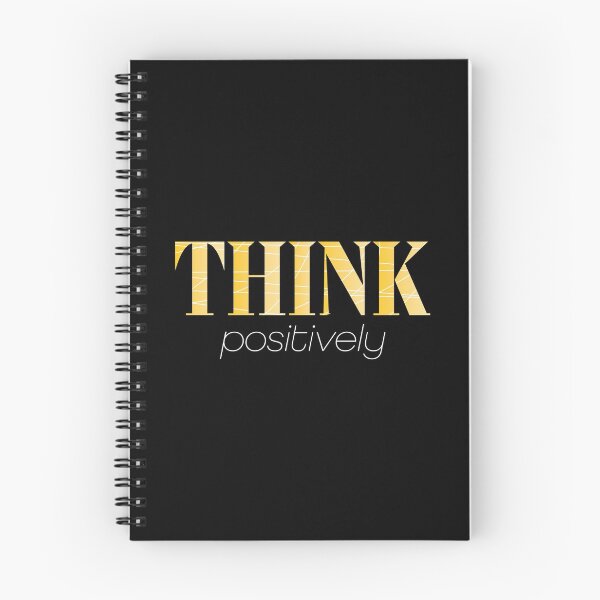 Item preview, Think Positively Life Inspiration Quote in Black and Bright Yellow designed and sold by Moyanana.