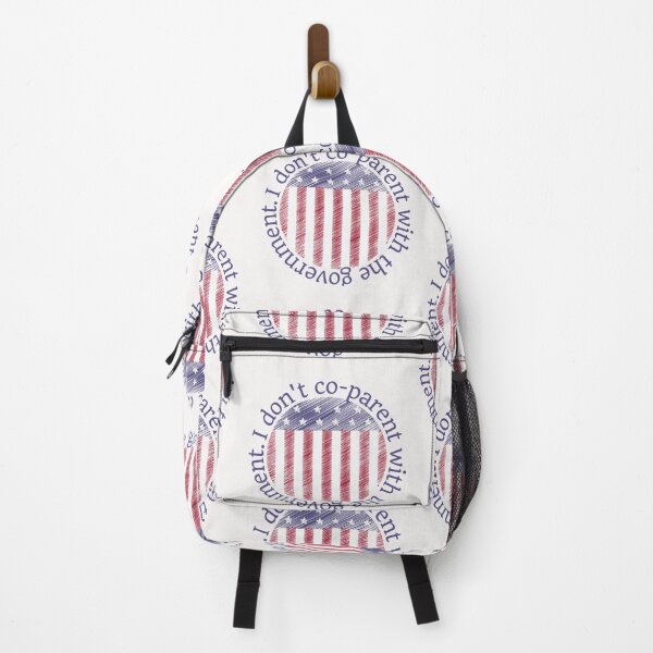Item preview, I don't co-parent with the government, American flag design designed and sold by Auntieck.