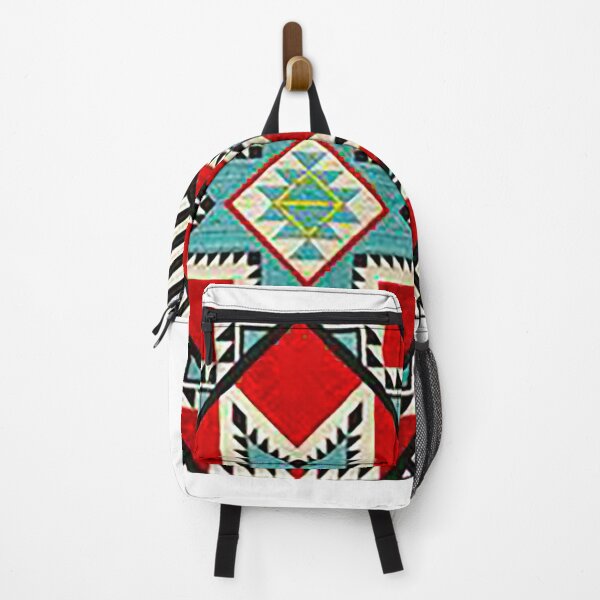 Item preview, Southwestern Blanket Design, Navajo Blanket Design, Native American Art, Indian pattern, Turquise Red Black, Aztec design, Geometric pattern, tom keys designed and sold by Nostrathomas66.