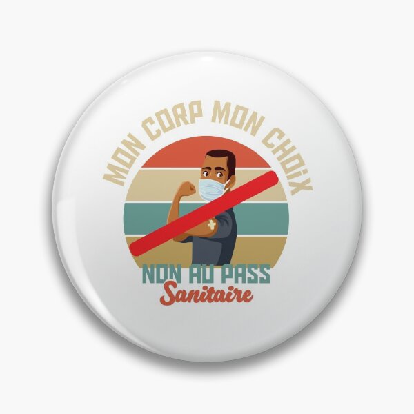 Item preview,  non au pass sanitaire,mon corp mon choix non au vaccin-men rights  designed and sold by Ammar-the-goat.