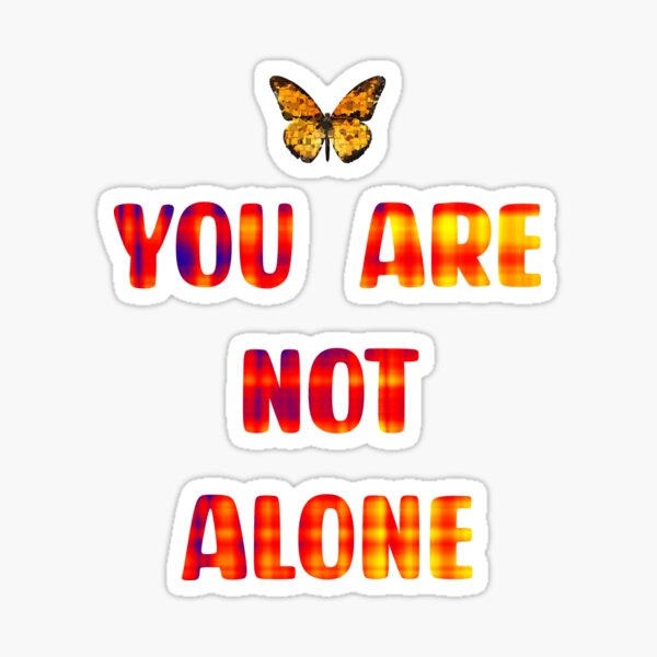 MICHAEL JACKSON - Vinyl Sticker - You Are Not Alone Lyrics Quote Face Image  Love