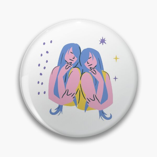Item preview, Gemini Constellation Sticker designed and sold by Gala Art.