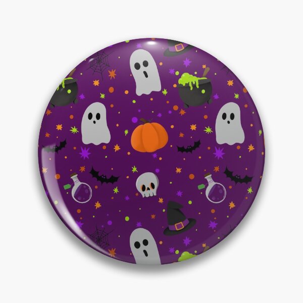 Item preview, Purple Halloween print designed and sold by Coffeehouse Doodles.