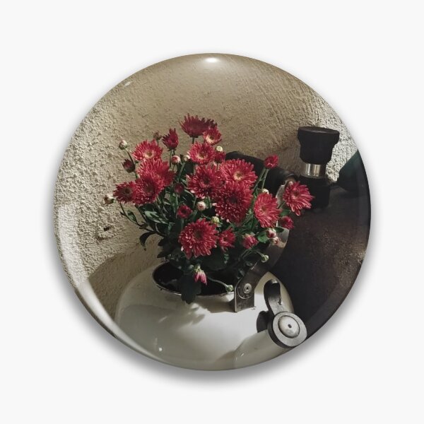 Item preview, Kettle with flowers designed and sold by MissLaneous.