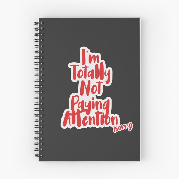 Item preview, Im Totally Not Paying Attention, Sorry - Red designed and sold by Chubuter.