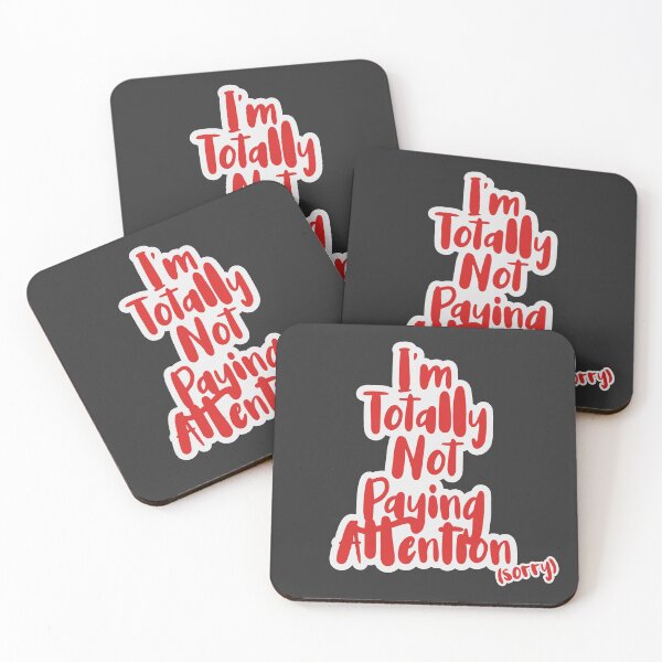 Item preview, Im Totally Not Paying Attention, Sorry - Red designed and sold by Chubuter.