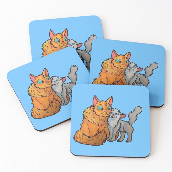 Item preview, Fireheart and Cloudpaw designed and sold by EmberDino.