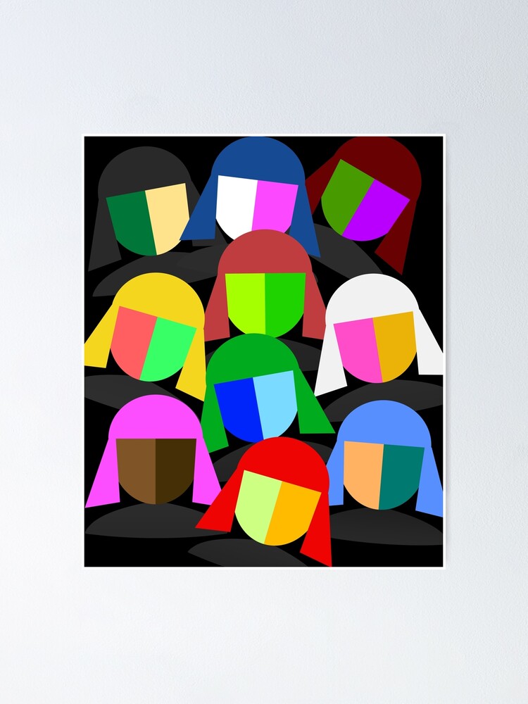 Thumbnail 1 of 3, Poster, Faces 2 designed and sold by Vk91art.