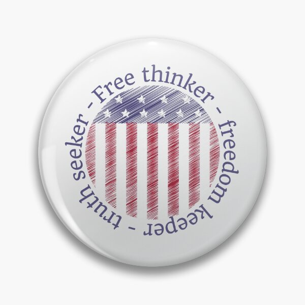 Item preview, Free thinker freedom keeper truth seeker, American flag design designed and sold by Auntieck.