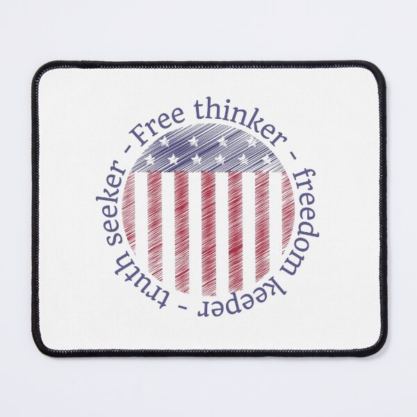 Item preview, Free thinker freedom keeper truth seeker, American flag design designed and sold by Auntieck.
