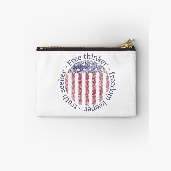 Item preview, Free thinker freedom keeper truth seeker, American flag design designed and sold by Auntieck.