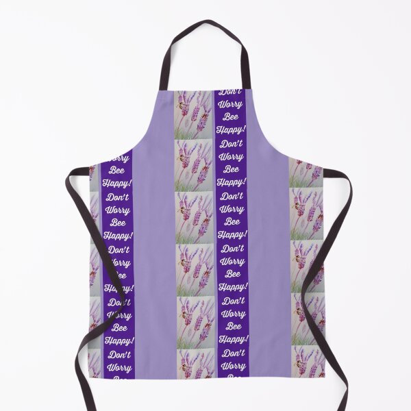 Item preview, Lavender Flower Dont Worry Bee Happy designed and sold by Sarah Rajkotwala.