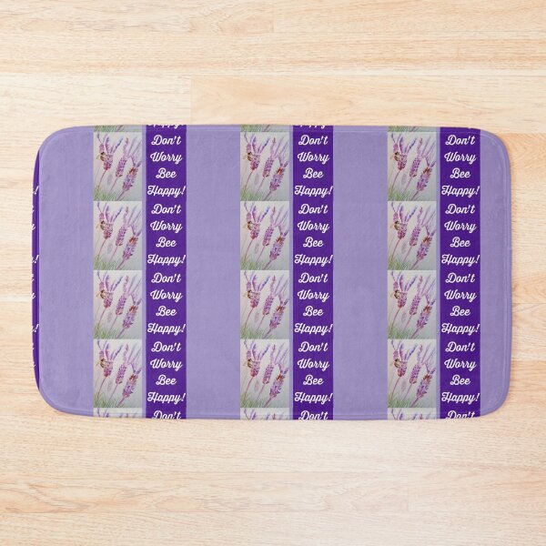 Item preview, Lavender Flower Dont Worry Bee Happy designed and sold by Sarah  Rajkotwala.
