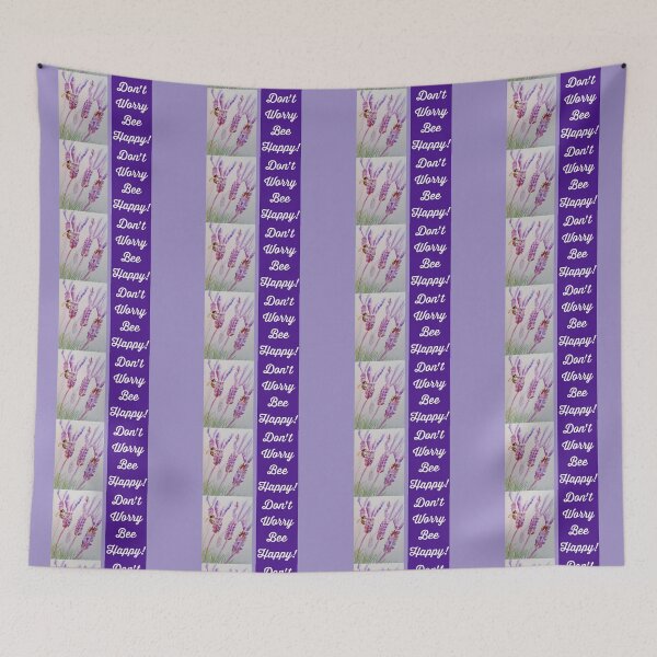 Item preview, Lavender Flower Dont Worry Bee Happy designed and sold by Sarah  Rajkotwala.