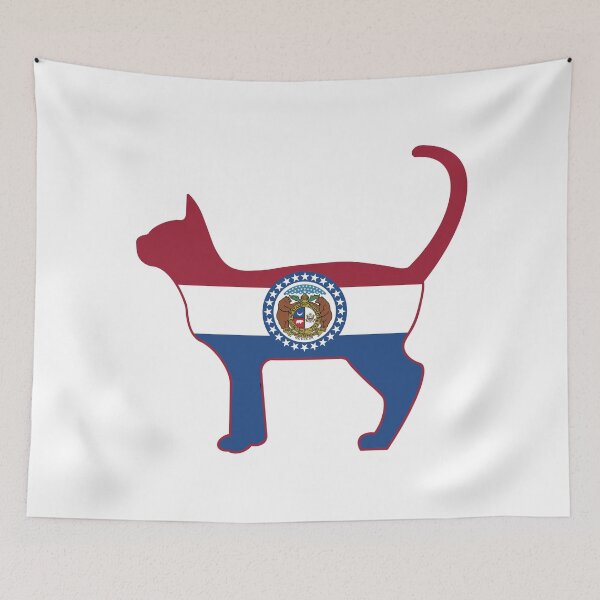 Item preview, State of Missouri Flag for Cat Lovers designed and sold by Gsallicat.