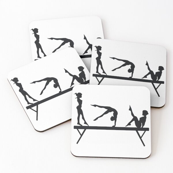 Item preview, Gymnastics beam poses designed and sold by Cutestickers23.