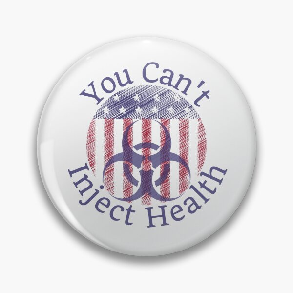 Item preview, You can't inject health, American flag design designed and sold by Auntieck.