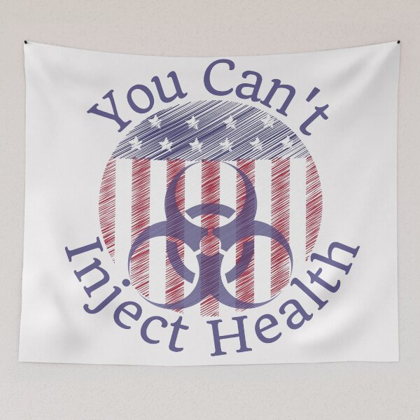 Item preview, You can't inject health, American flag design designed and sold by Auntieck.