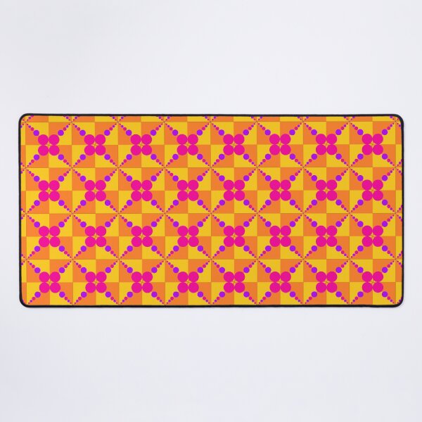 Item preview, Flashy Pattern 331 | Colorful Unique Flashy Patterns | Colorful pink and Purple circles on a Gold and Orange Background Flashy Pattern designed and sold by Dream Wear.
