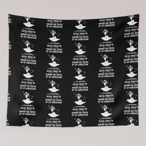 Item preview, FUNNY wearing all black today to mourn the loss of my motivation Black GIFT designed and sold by KiraSpace.